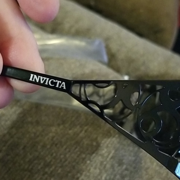 😎INVOCTA Corduba Cosmo Black/Gray Lens Filigree Sunglasses - Picture 7 of 15